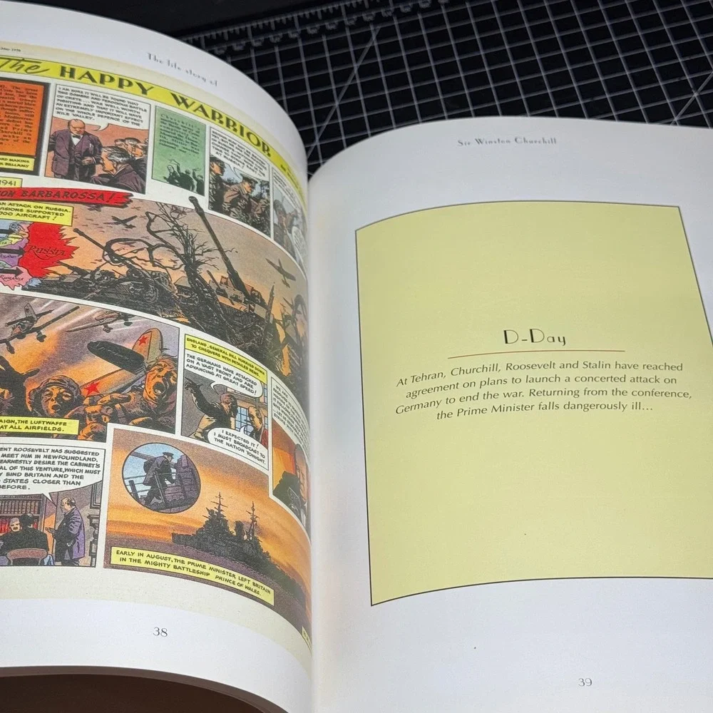 The Happy Warrior Winston Churchill Eagle Comic Facsimile Levenger Press 2008